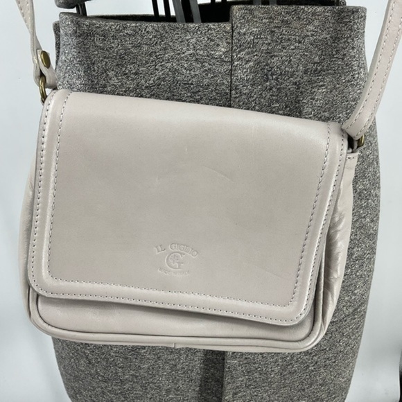 IL GIGILIO made in Italy vintage 100% leather  Crossbody purse - Picture 4 of 11